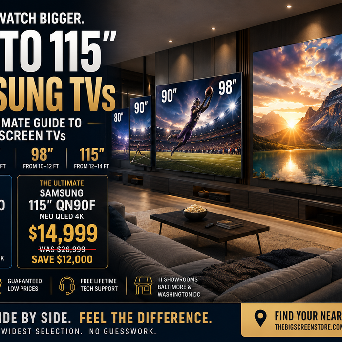 The Best Big Screen TVs: 80, 90, 98 & 115-Inch Buyer's Guide