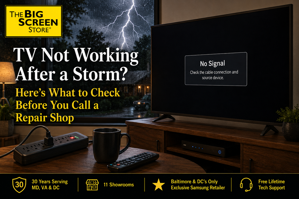 TV Not Working After a Storm? Here's What to Check Before You Call a Repair Shop