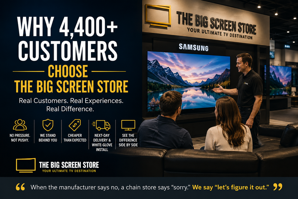 Why 4,400+ Customers Choose The Big Screen Store
