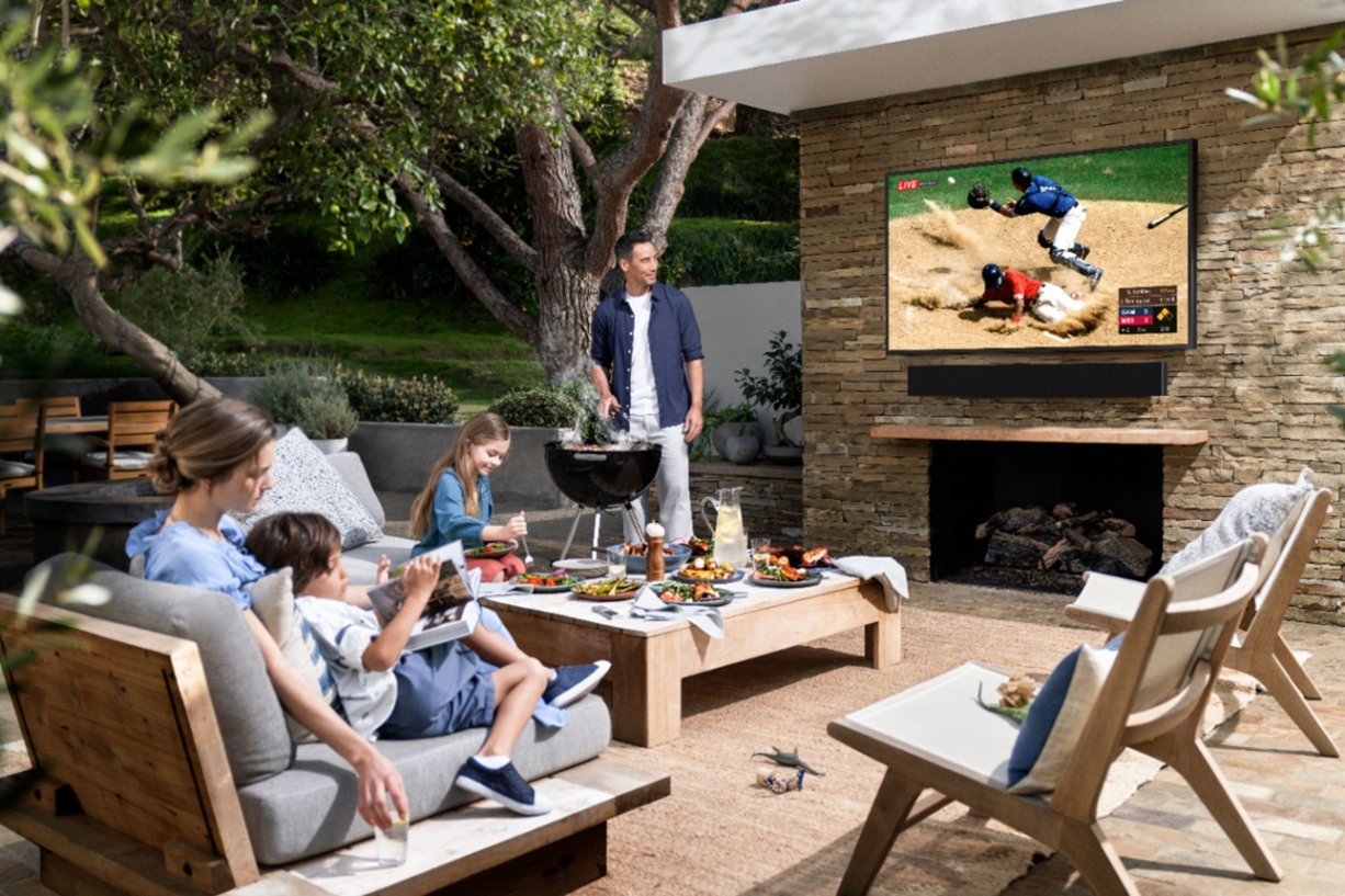 Samsung Terrace Outdoor TVs and Soundbars