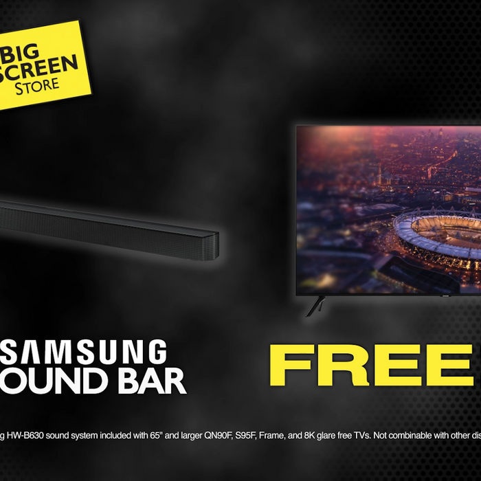 Labor Day Special: Get a FREE Samsung Soundbar with Any Samsung Glare Free TV at The Big Screen Store