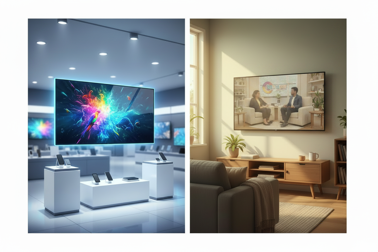 Why Your TV Looks Better in the Store Than It Does at Home