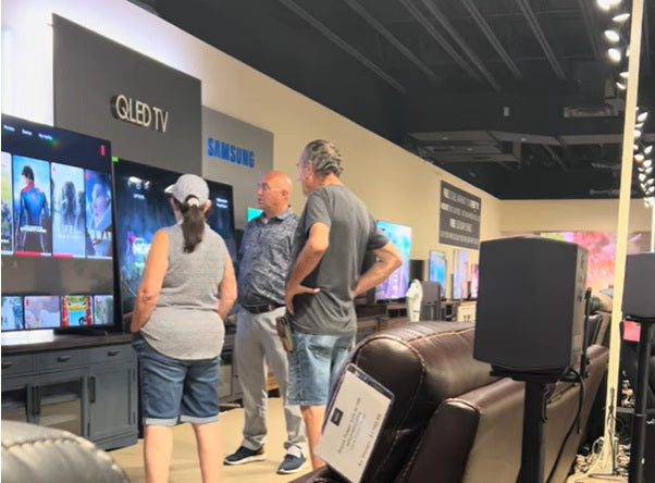 Real in-store customer interaction at The Big Screen Store Shows Why Shopping at The Big Screen Store Beats Best Buy, Costco, and Amazon