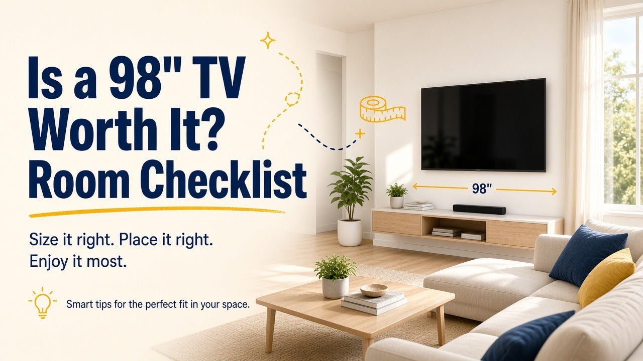 Is a 98-inch TV worth it — room size checklist hero
