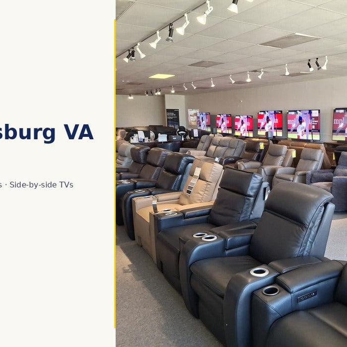 The Big Screen Store Fredericksburg VA showroom — real store photo