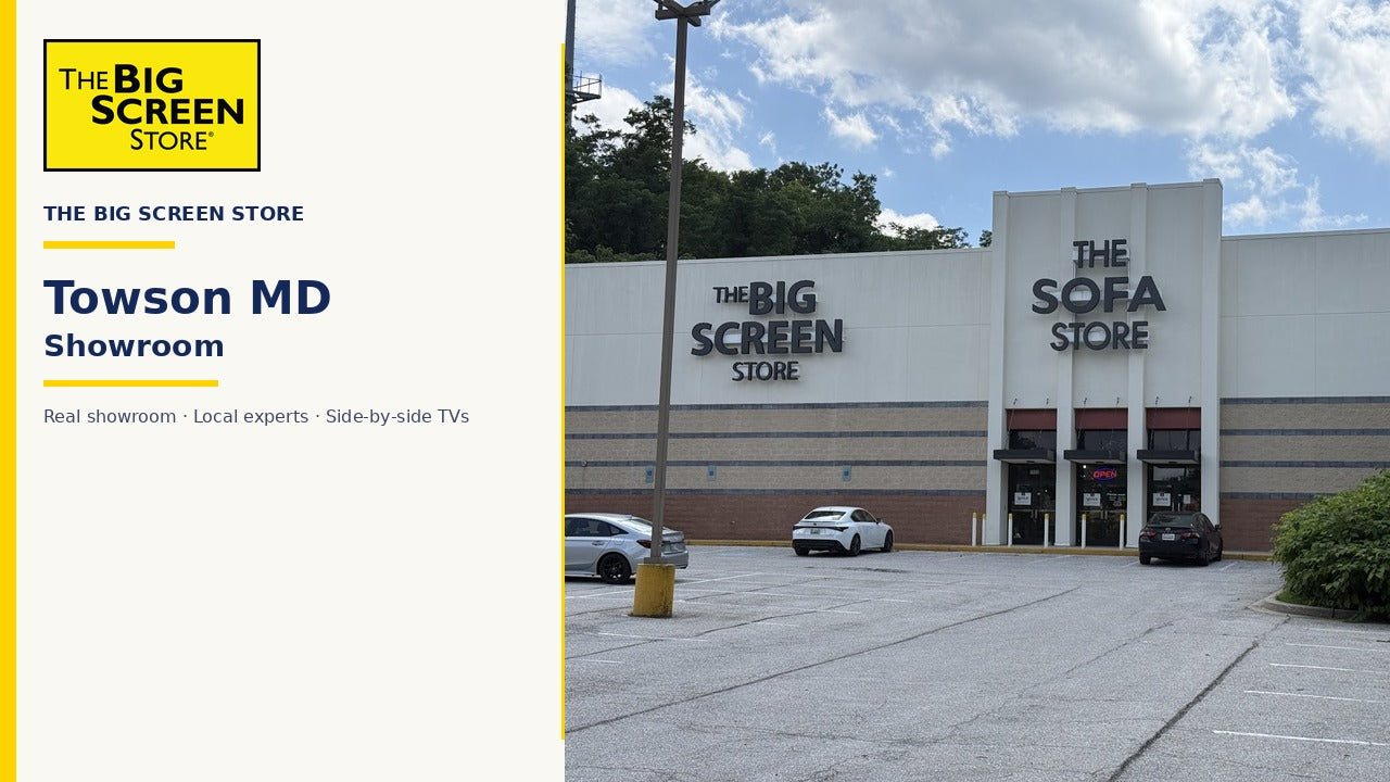 The Big Screen Store Towson MD showroom — real store photo