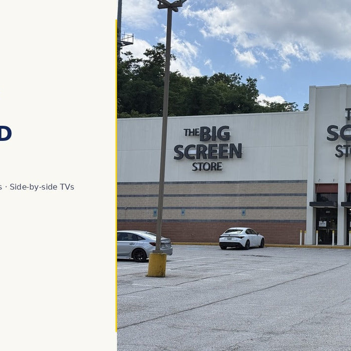 The Big Screen Store Towson MD showroom — real store photo