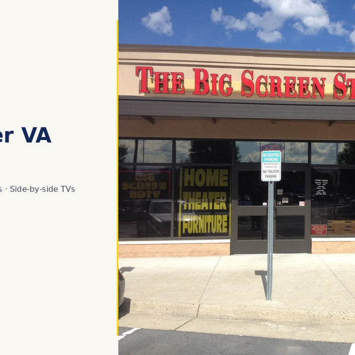 The Big Screen Store Winchester VA showroom — real store photo