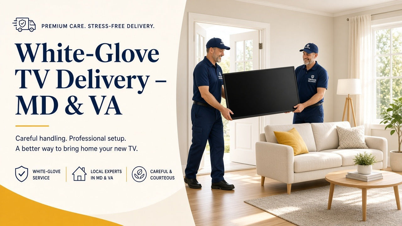 White-glove Samsung TV delivery in Maryland and Virginia — The Big Screen Store