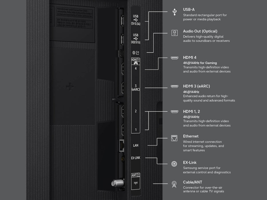 Samsung 55" Class QN80H Neo QLED 4K Smart TV (2026)