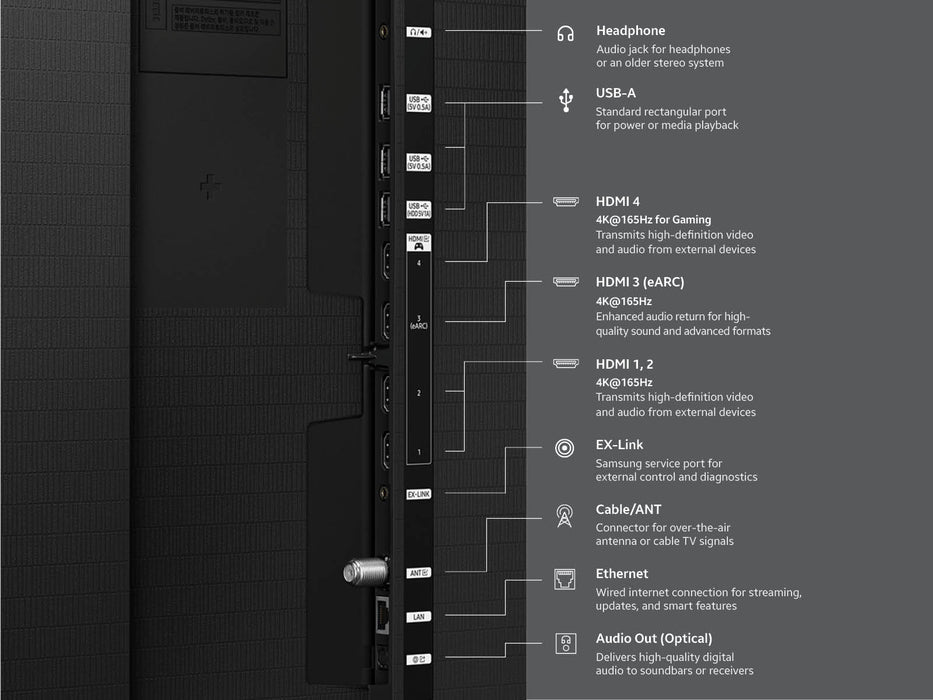 Samsung 55" Class S95H QD-OLED 4K Smart TV (2026)