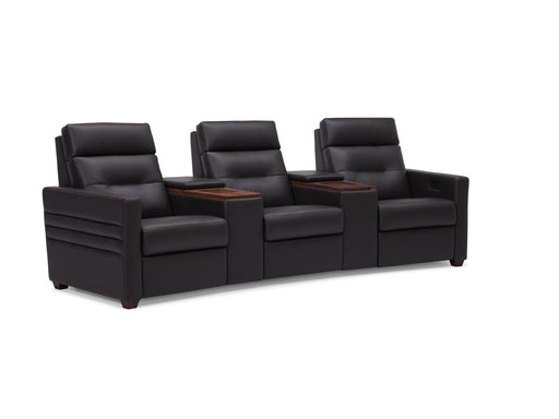 Palliser Reece 40109 power reclining home theater sectional in Bali Carob leather