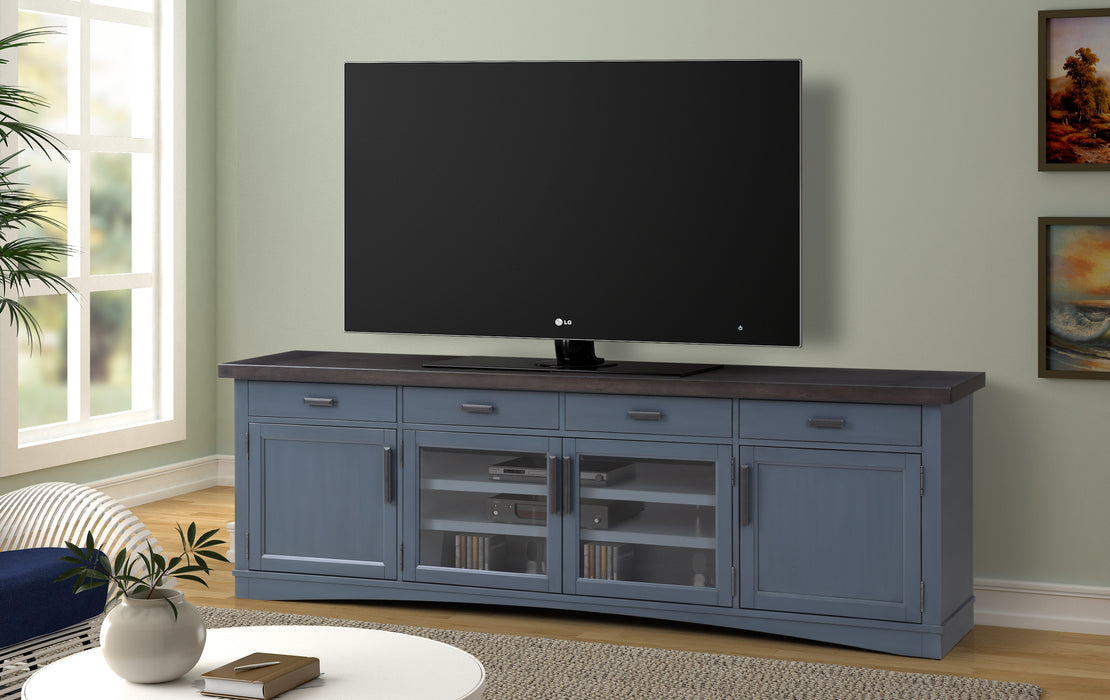 Parker House Americana Modern - Denim 92 in. TV Console with LED Lighting