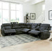 Parker House Dalton Lucky Charcoal 6pc Power Sectional