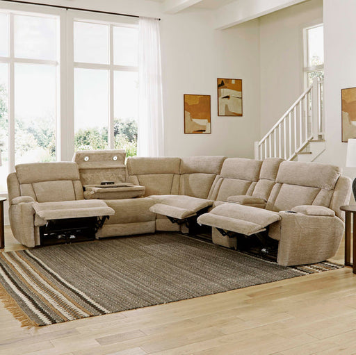 Parker House Dalton Lucky Fawn 6pc Power Sectional