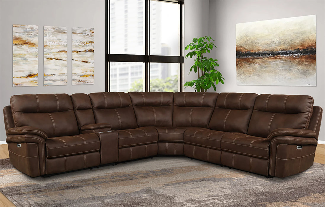 Mason 6-piece power reclining sectional- Kahlua