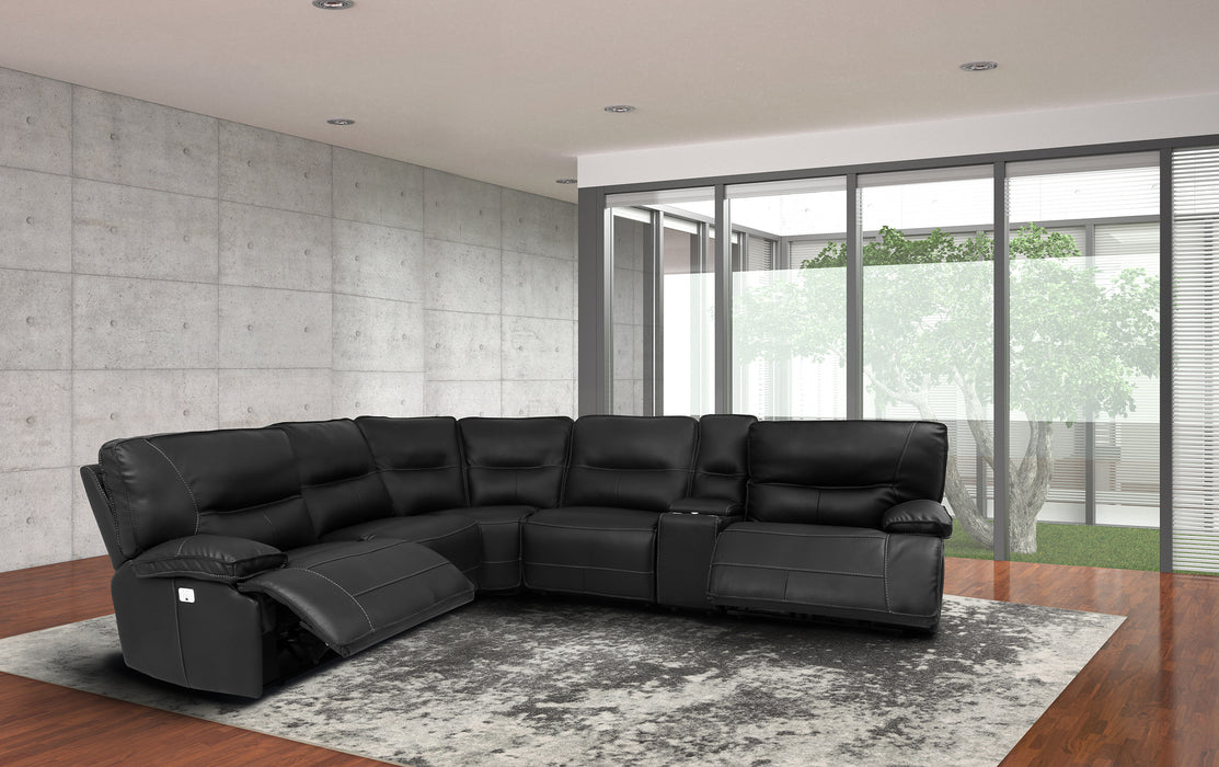 Parker House Spartacus - Black RHF Power Recliner with Headrest